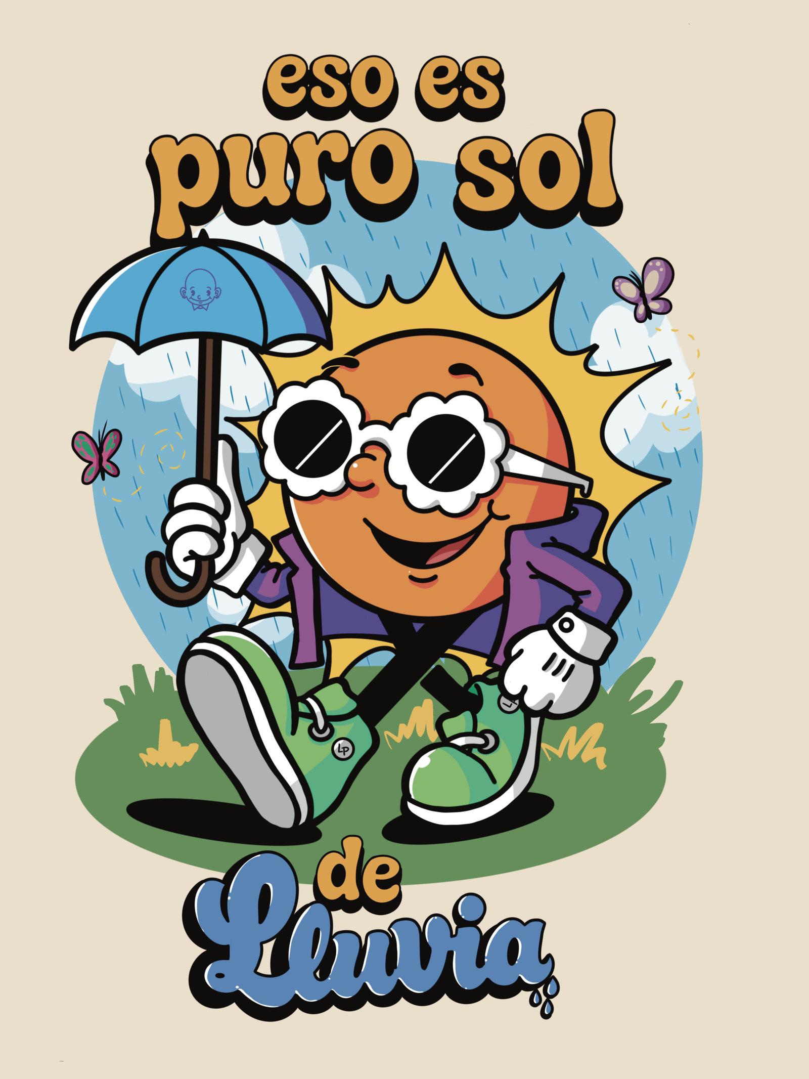 Print Eso es puro sol de lluvia